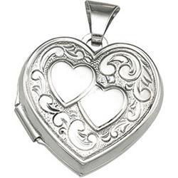 Sterling Silver Heart Shaped Locketsterling 