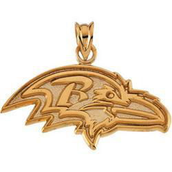 14K Yellow Gold Baltimore Ravens Pendantyellow 