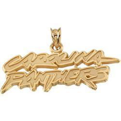 14K Yellow Gold Carolina Panthers Pendantyellow 