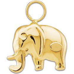 14K Yellow Gold Elephant Hoopletyellow 