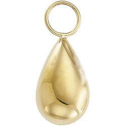 14K Yellow Gold Tear Drop Hoopletyellow 