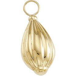 14K Yellow Gold Teardrop Hoopletyellow 