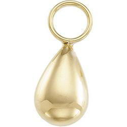 14K Yellow Gold Teardrop Hoopletyellow 