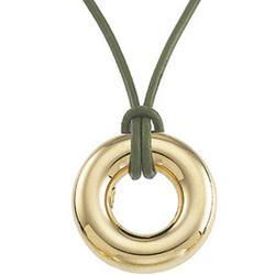 14K Yellow Gold Circle Hoopletyellow 