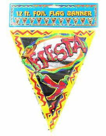 12` Fiesta Foil Banner Case Pack 72fiesta 