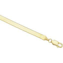 14K Yellow Gold Solid Flexible Herringbone Chain - 16 inchesyellow 