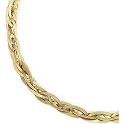 14K Yellow Gold Satin Finish Chain - 17 inchesyellow 