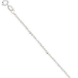 14K White Gold Sparkle Singapore Chain - 16 incheswhite 