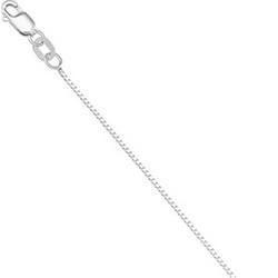 14K White Gold Box Chain - 16 incheswhite 