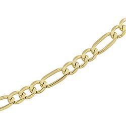 10K Yellow Gold Figaro Chain - 16 inchesyellow 