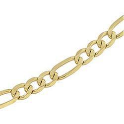 10K Yellow Gold Figaro Chain - 16 inchesyellow 