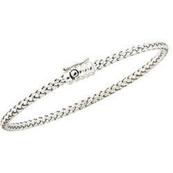 14K White Gold Basket Weave Chain - 16.5 incheswhite 