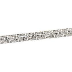 14K White Gold Six Strand Chain - 17 incheswhite 