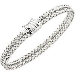 14K White Gold Basket Weave Chain - 16.5 incheswhite 