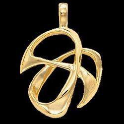 14K Yellow Gold Metal Fashion Pendantyellow 