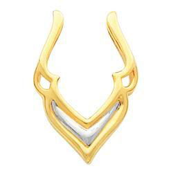 14K Two Tone Gold Pendant Enhancertwo 