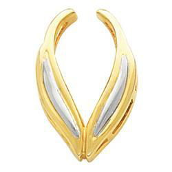 14K Two Tone Gold Pendant Enhancertwo 