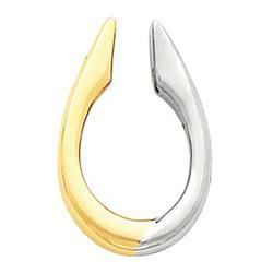 14K Two Tone Gold Pendant Enhancertwo 