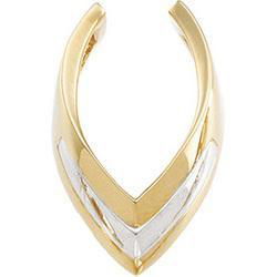 14K Two Tone Gold Pendant Enhancertwo 