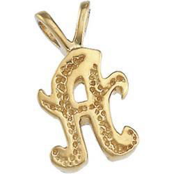 14K Yellow Gold Script Initial Pendantyellow 