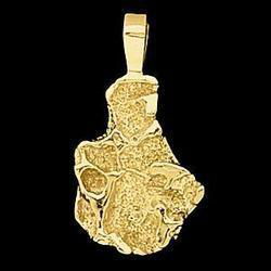 14K Yellow Gold Nugget Pendantyellow 