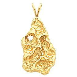 14K Yellow Gold Nugget Pendantyellow 