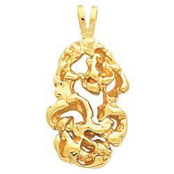 14K Yellow Gold Nugget Pendantyellow 