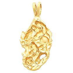 14K White Gold Nugget Pendantwhite 