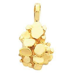 14K Yellow Gold Nugget Pendantyellow 