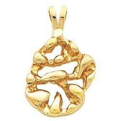 14K Yellow Gold Nugget Pendantyellow 