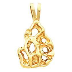 14K Yellow Gold Nugget Pendantyellow 