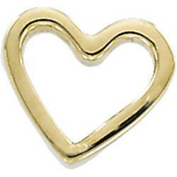 14K Yellow Gold Heart Shaped Chain Slideyellow 