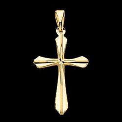 14K Yellow Gold Cross Pendantyellow 