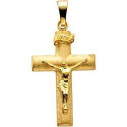 14K Yellow Gold Crucifix Pendantyellow 