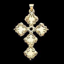 14K Yellow Gold Cross Pendantyellow 