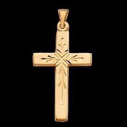 14K Yellow Gold Cross Pendantyellow 