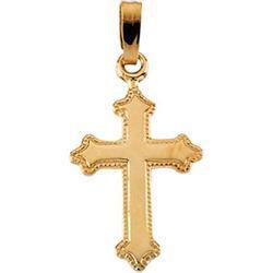 14K Yellow Gold Child's Cross Pendantyellow 