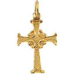 14K Yellow Gold Child's Cross Pendantyellow 