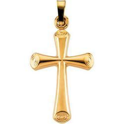 14K Yellow Gold Cross Pendantyellow 