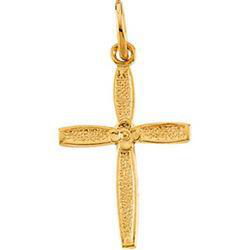 14K Yellow Gold Child's Cross Pendantyellow 