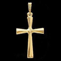 14K Yellow Gold Cross Pendantyellow 