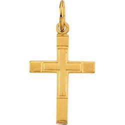 14K Yellow Gold Child's Cross Pendantyellow 