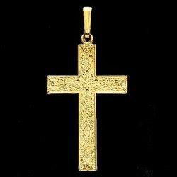 14K Yellow Gold Cross Pendantyellow 