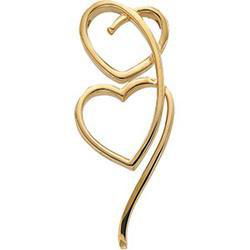 14K Yellow Gold Metal Fashion Heart Pendantyellow 