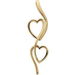 14K Yellow Gold Metal Fashion Heart Pendantyellow 