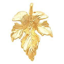 14K Yellow Gold Leaf Pendantyellow 