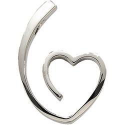 14K White Gold Metal Fashion Heart Pendantwhite 