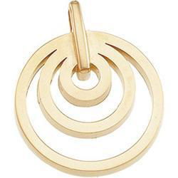 14K Yellow Gold Metal Fashion Circle Pendantyellow 