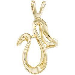 14K Yellow Gold Freeform Pendantyellow 