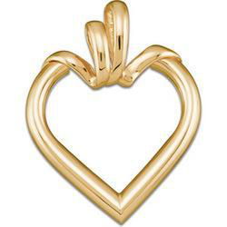 14K Yellow Gold Heart Design Pendantyellow 